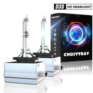 Pair 6000K LED Headlight Bulb D3S D3R D3C High Low Beam HID Xenon Conversion Kit - Picture 1 of 10