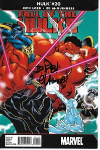 Marvel Comics 2010 Hulk: Fall of the HulkS #20 Signed by Ed McGuinness - Picture 1 of 13
