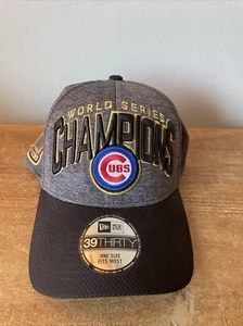 Chicago Cubs New Era 39THIRTY Campeones de la Serie Mundial MLB Gorra de Béisbol Nueva con Etiquetas - Imagen 1 de 4