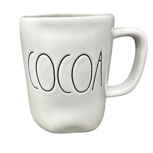 Tazza Rae Dunn COCOA grande ceramica bianca Natale 16 oz tazza da tè caffè regalo Holida - Foto 1 di 7