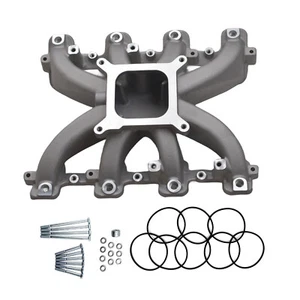 Colector de admisión EFI de aluminio satinado de un solo plano para GM LS1 LS2 LS6 300-137 - Imagen 1 de 9
