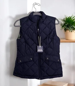 Joules. Puffer Vest. Size 4. Reversible Navy-Floral. NWT - Picture 1 of 7