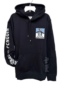 Original Penguin Men's Pete Fleece Hoodie Pullover in True Black SZ. M NWT - Picture 1 of 7