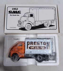 1992 First Gear 1/34 Scale Diecast Metal 1952 GMC Dry Goods Van Preston - 81 - Picture 1 of 1