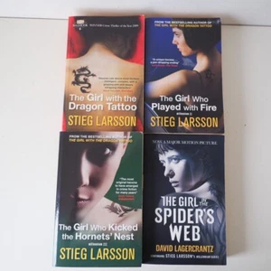 Stieg Larsson Millennium Trilogy + The Girl In The Spider's Web 4 Book Bundle - Picture 1 of 13