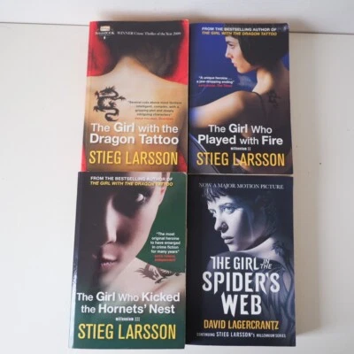Stieg Larsson Millennium Trilogy + The Girl In The Spider's Web 4 Book Bundle - Image 1 of 4