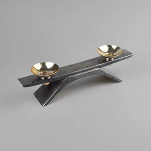 WMF Ikora Candle Holders - Silver Plated Plate - Candle Holder - Vintage - Picture 1 of 5