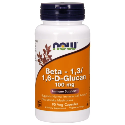 Beta 1 3/1 6-d-glucan 100 MG Now Foods 90 Vcaps With Maitake Mushrooms