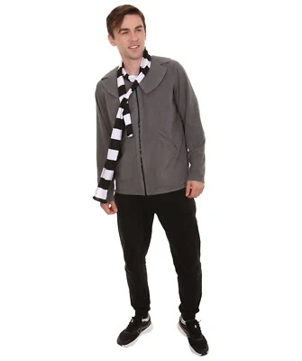 Adulto Hombre Chaqueta Bufanda Juegos con disfraces Despicable Me 3 Gru Disfraz, HC-216 Foto 1 de 4
