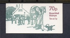 GB 1978-1979 FD2B COUNTRY CRAFT SERIES - HORSE SHOEING 70P FOLDED BOOKLET