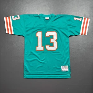 100% Authentic Dan Marino Mitchell Ness 1984 Miami Dolphins Jersey Size 44 L Men - Picture 1 of 6