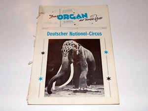 Das Organ der VARIETE Welt - 1963 - Deutscher National Circus - Heft - Bild 1 von 5