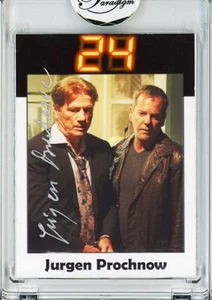-24- Jurgen Prochnow Signed/Autograph/Auto Certified TV Card w/Kiefer Sutherland - Picture 1 of 2