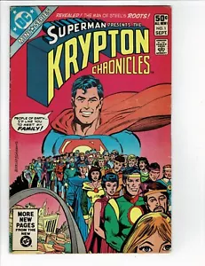 SUPERMAN THE KRYPTON CHRONICLES 1 2 3 SET COMPLETO DC 1981 - Foto 1 di 6