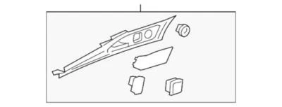 Genuine Ford Fusion 2017-2020 Right Side Door Insert Panel HS7Z-54239A00-HB - Image 1 of 2