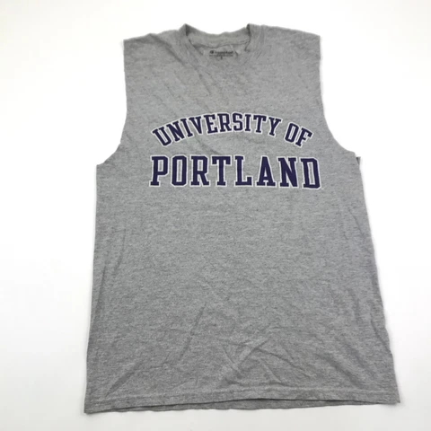 Portland Pilots Shirt Size Small S Gray Tank Top Sleeveless Cut Off Men Champion Cover