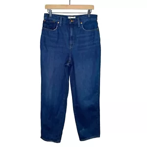 Madewell Womens Baggy Straight High Rise Medium Wash Mom Jeans Size 29 (8) Retro - Picture 1 of 8