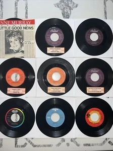 Lot x 9 ANNE MURRAY 45 Danny's Song / Snowbird / Walk Right Back / Shadows In - Picture 1 of 22