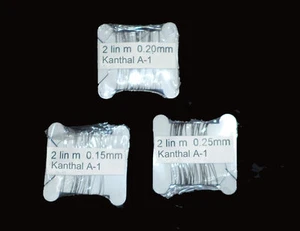 Mini kit de alambre de resistencia KT Kanthal A-1 0,15 mm, 0,20 mm y 0,25 mm - Imagen 1 de 2