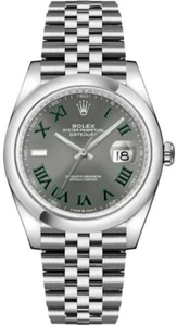 Rolex Datejust 36 mm 126200 acciaio inox quadrante grigio Wimbledon orologio giubileo - Foto 1 di 6