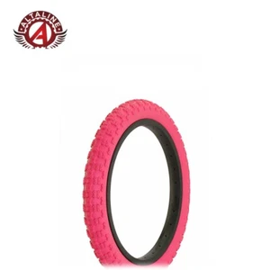 ALTALINE Bike Tire 16" x 2.125" COMP III Tread Pink/Pink Sidewall BMX Tire Kids - Picture 1 of 1