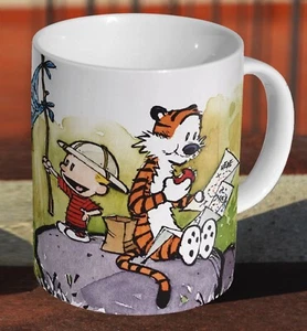 Calvin and Hobbes Map - Ceramic Tea / Coffee - Mug Cup - Picture 1 of 1
