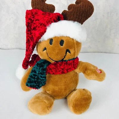 DanDee Christmas Plush Smiley Gingerbread "Grandma Got Run Over By A Reindeer" - Image 1 of 4