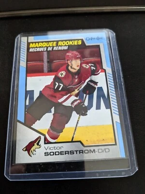 2020-21 O-Pee-Chee Marquee Rookies Rookie RC Mint Victor Soderstrom Blue SP  - Image 1 of 2