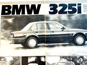 BMW 325i E30 LAUNCH DRIVE - RAHMENBAR ORIGINAL PRESSE AUTO STRASSENTEST REVIEW