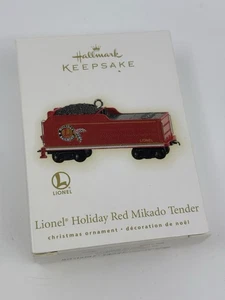 Hallmark Keepsake Lionel Trains 2009 - Holiday Red Mikado Tender Nuovo - Foto 1 di 3