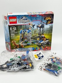 Lego Jurassic World: Raptor Escape - Sealed Bag 3 , 4  Stickers & Open Box 75920