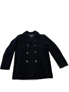 Calvin Klein Wool Blend Double Breasted Men’s Size Medium Heavy Pea Coat - Picture 1 of 8