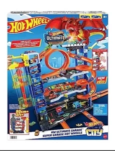 Hot Wheels City Ultimate Garage with 2 Die-Cast Toy Cars NEW - Picture 1 of 2