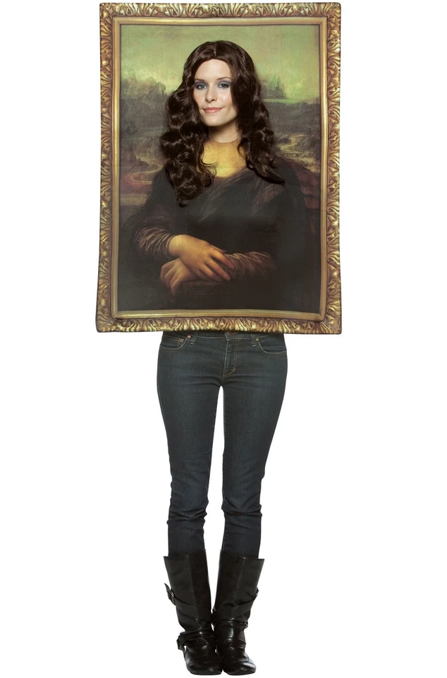 Nuevo Disfraz de Mona Lisa Pintura Obra Maestra Arte Adulto Foto 1 de 1