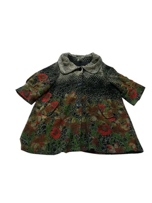 Chaqueta Columpio Damee Inc Para Mujer L Art to Wear Floral Polar Manga 3/4 Foto 1 de 4
