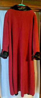 Cuello de piel sintética Baby Phat imitación gamuza longitud completa talla Abrigo XL XL Envejecido Foto 1 de 4