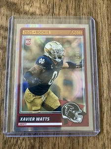 XAVIER WATTS 2025 ¡¡Tarjeta Paralela Circular Puntuación!!  283/299 ATLANTA HALCONS - Imagen 1 de 1
