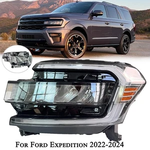 Faro LED completo cromado para conductor izquierdo Ford Expedition 2022-24 con faro DRL - Imagen 1 de 12