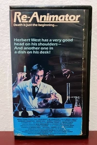 Re-Animator Vestron Video Unrated Edition Horror VHS Cut Box Cover Clamshell - Picture 1 of 4