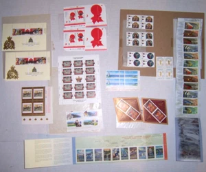Lot of over 38$ Dollars Canada mint unused Stamps from 1990's - Picture 1 of 6