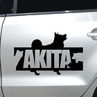 Autoaufkleber Hund AKITA Aufkleber Autofolie Autobeschriftung Sticker