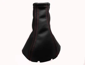 Manguito de cambios de cuero auténtico hilo rojo para DAEWOO KALOS 2002-2008 - Imagen 1 de 1