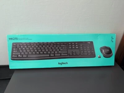 Logitech MK270 Wireless Keyboard And Mouse Combo For Windows, 2.4 GHz Wireless,  - Image 1 of 4