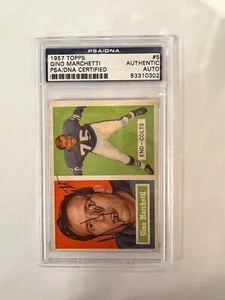 1957 Gino Marchetti Topps Authentic Hand Signed Auto Card #5 Graded PSA - Picture 1 of 2