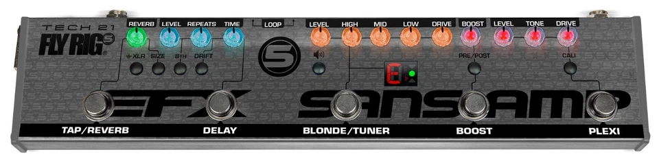 Used Tech 21 Fly Rig 5 V2 Sansamp Guitar Effects Pedal - Image 1 of 1