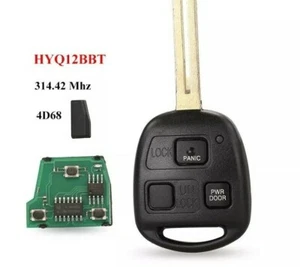 Fits Lexus 314.42Mhz 4D68 HYQ12BBT Complete Transponder Remote Key - Foto 1 di 3