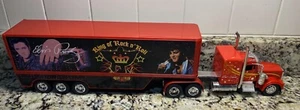 Vintage Elvis Presley Red Die Cast Kenworth 18 Wheeler Semi By Popka New Ray - Picture 1 of 12