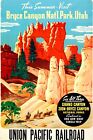 Union Pacific To Utah Travel Poster Vintage Style Retro 20 x 30 Wall Art 1930s