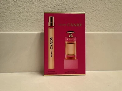 Prada Candy Eau De Parfum Mini e Conjunto de Spray de Viagem NOVO NA CAIXA - Imagem 1 de 2