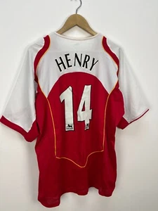 Arsenal 2004/2005 Home Football Shirt Soccer Jersey Henry #14 Size XL - Picture 1 of 12